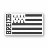Sticker Drapeau de Bretagne, France (Devant)