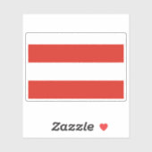 Sticker Drapeau de Brno, République tchèque (Feuille)