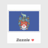 Sticker Drapeau de Bulawayo, Zimbabwe (Feuille)