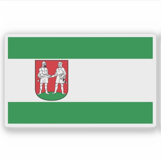 Sticker Drapeau de Bünde, Allemagne (Devant)