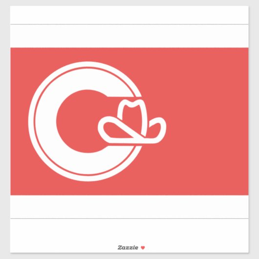 Sticker Drapeau de Calgary (Alberta) (Feuille)