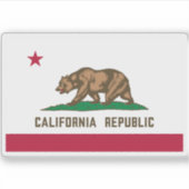 Sticker Drapeau de Californie (Devant)