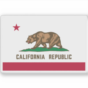 Sticker Drapeau de Californie
