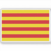 Sticker Drapeau de Catalogne (Devant)
