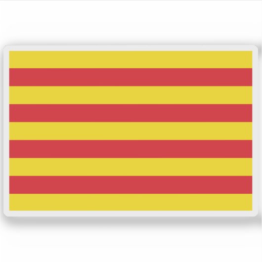 Sticker Drapeau de Catalogne (Devant)