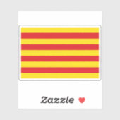 Sticker Drapeau de Catalogne (Feuille)