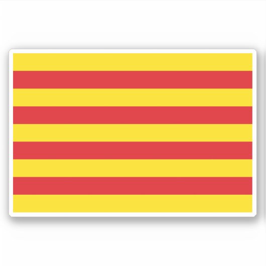 Sticker Drapeau de Catalogne (Devant)