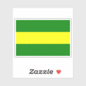 Sticker Drapeau de Cayambe, Equateur (Feuille)
