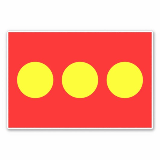 Sticker Drapeau de Christiania (Devant)