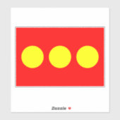 Sticker Drapeau de Christiania (Feuille)