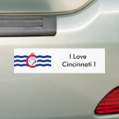 Sticker Drapeau de Cincinnati, État de l'Ohio, Éta (En voiture)