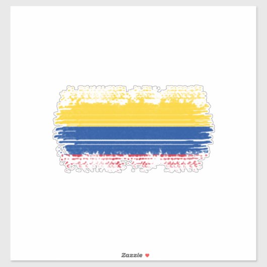 Sticker Drapeau de Colombie (Feuille)