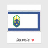 Sticker Drapeau de Colorado Springs, Colorado (Feuille)