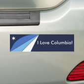 Sticker Drapeau de Columbia, Caroline du Sud (En voiture)