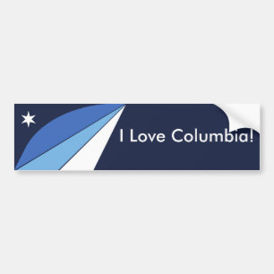 Sticker Drapeau de Columbia, Caroline du Sud