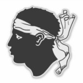 Sticker Drapeau de Corse (Devant)