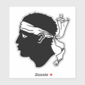 Sticker Drapeau de Corse (Feuille)