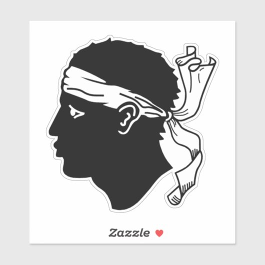 Sticker Drapeau de Corse (Feuille)