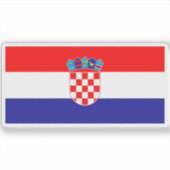 Sticker Drapeau de Croatie (Devant)
