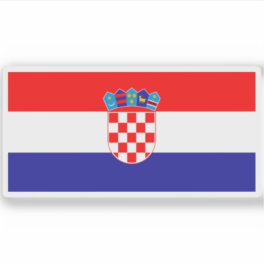 Sticker Drapeau de Croatie (Devant)