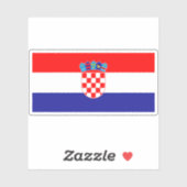 Sticker Drapeau de Croatie (Feuille)