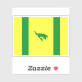 Sticker Drapeau de Culebra, Porto Rico (Feuille)