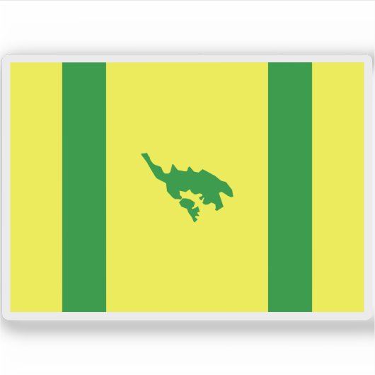 Sticker Drapeau de Culebra, Porto Rico (Devant)