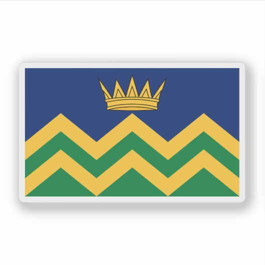 Sticker Drapeau de Cumbria (à compter de 2025) (Devant)