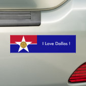 Sticker Drapeau de Dallas, États-Unis (En voiture)