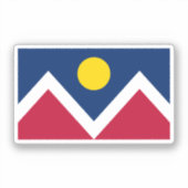 Sticker Drapeau de Denver, Colorado (Recto)