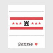 Sticker Drapeau de Drenthe, la Pays-Bas (Feuille)