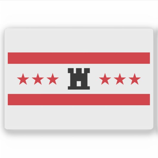 Sticker Drapeau de Drenthe, la Pays-Bas (Devant)