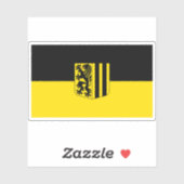 Sticker Drapeau de Dresde, Allemagne (Feuille)