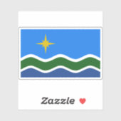 Sticker Drapeau de Duluth, Minnesota (Feuille)