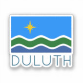 Sticker Drapeau de Duluth, MN (Recto)