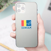 Sticker Drapeau de Durham, Caroline du Nord (Téléphone)