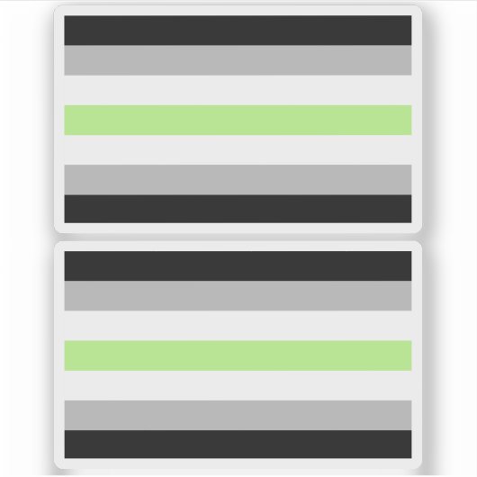 Sticker Drapeau de fierté agender (Devant)