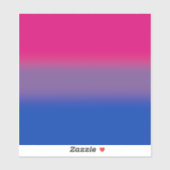 Sticker Drapeau de fierté bisexuel à dégradé – Drapeau Bi (Feuille)