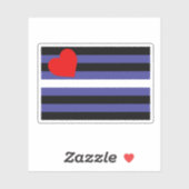 Sticker Drapeau de fierté cuir (Feuille)