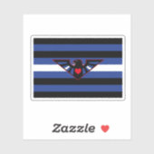 Sticker Drapeau de fierté d'aigle en cuir (Feuille)
