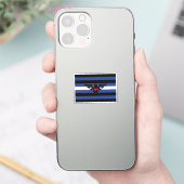 Sticker Drapeau de fierté d'aigle en cuir (Téléphone)