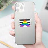 Sticker Drapeau de fierté d'allié (Téléphone)