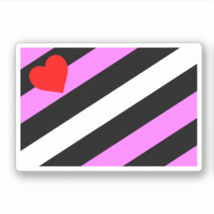 Sticker Drapeau de fierté de fille de cuir