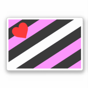 Sticker Drapeau de fierté de fille de cuir
