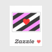 Sticker Drapeau de fierté de fille de cuir (Feuille)