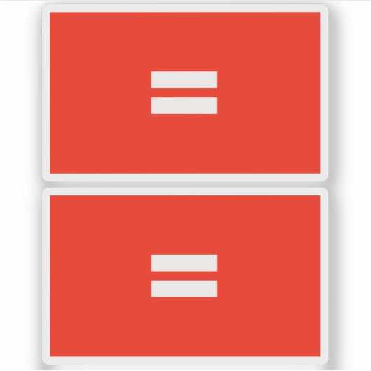 Sticker Drapeau de fierté de l'égalité (Devant)
