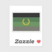 Sticker Drapeau de fierté de l'uniforme militaire (Feuille)