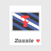 Sticker Drapeau de fierté de masque (Feuille)