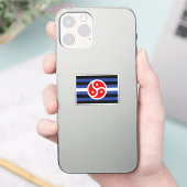 Sticker Drapeau de fierté de pratique en cuir (Téléphone)