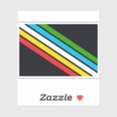 Sticker Drapeau de fierté du handicap (Feuille)